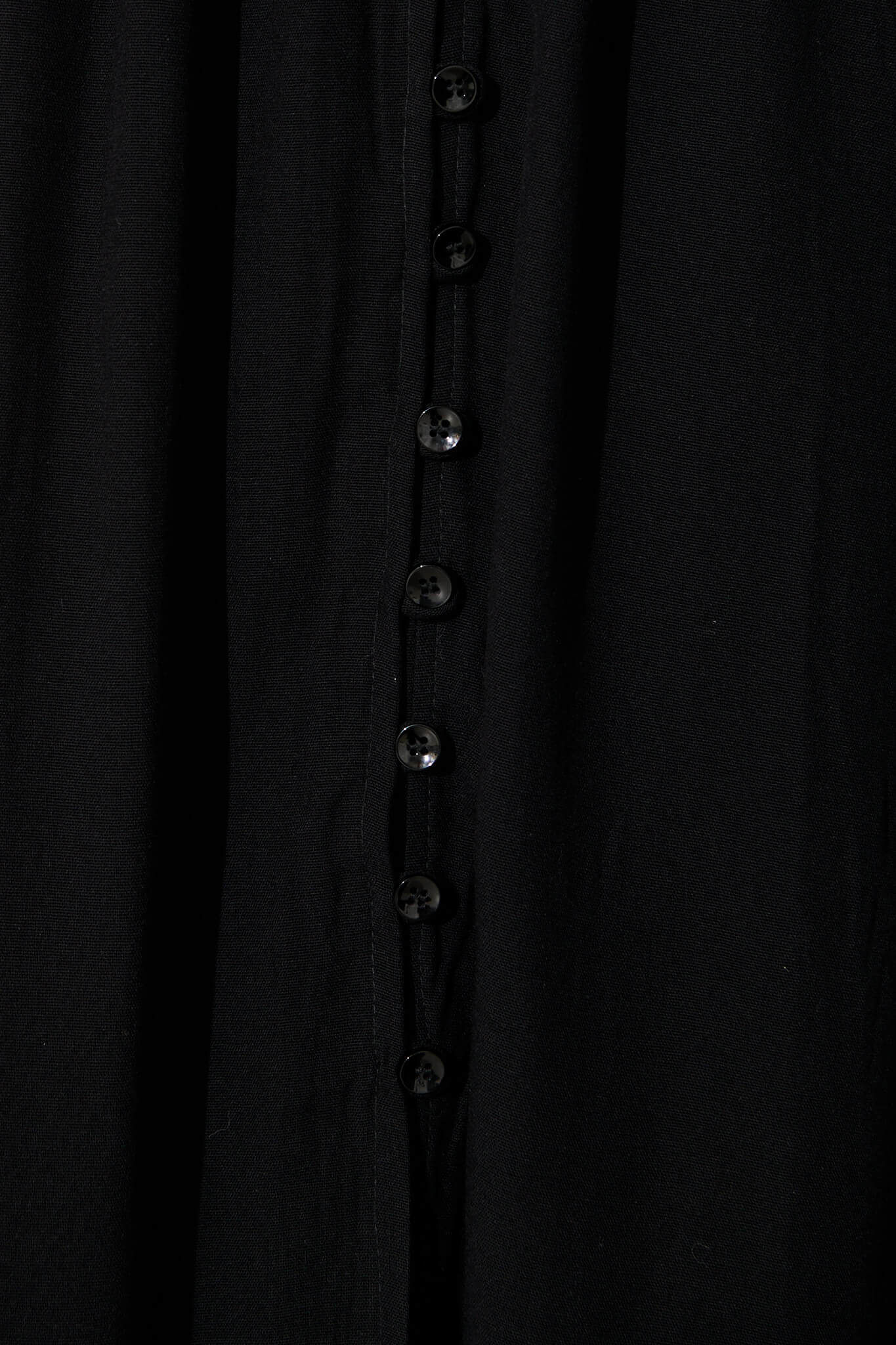 Ryland Midi Dress in Black Linen Cotton