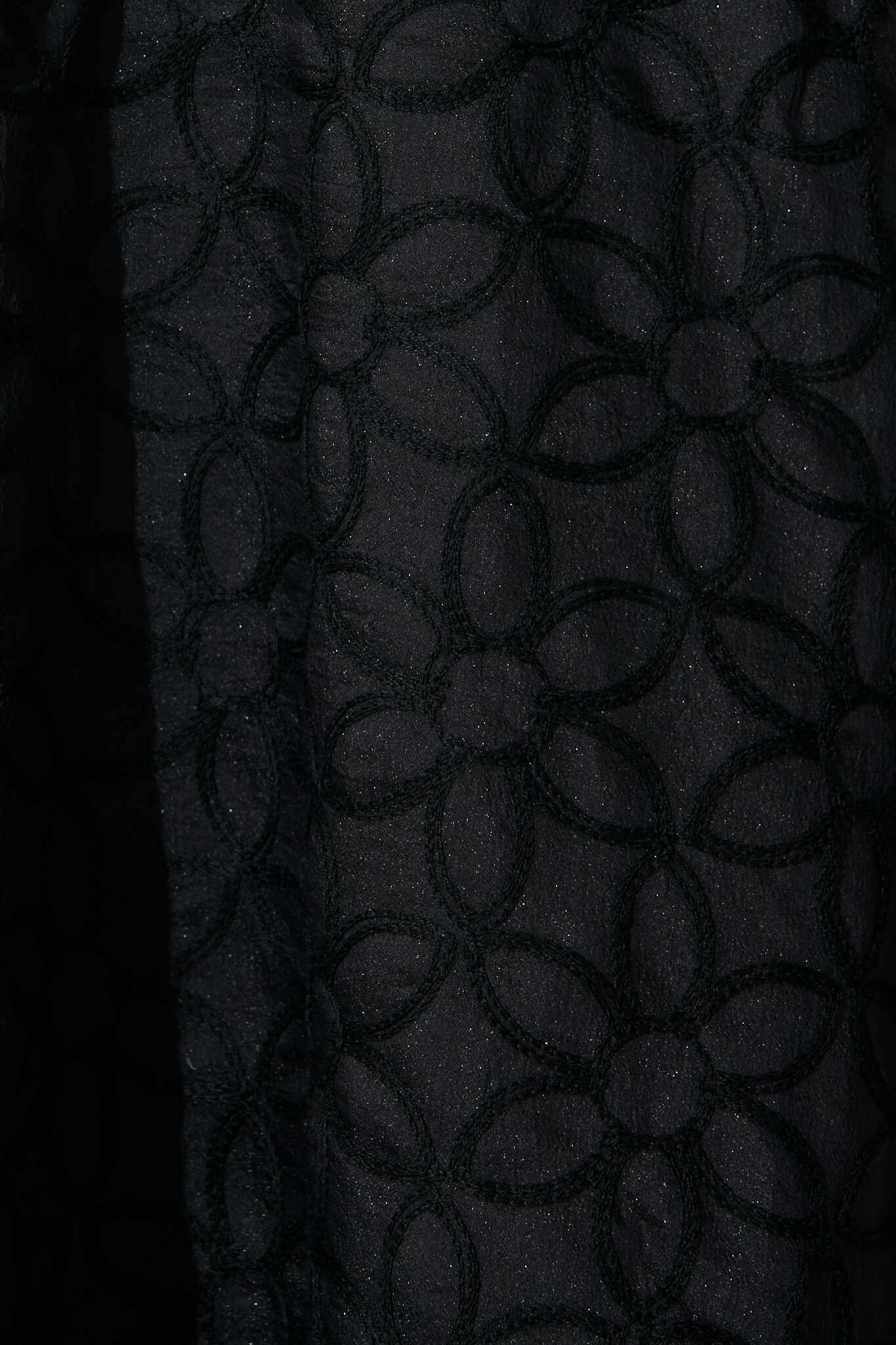 Countess Maxi Dress In Black Embroidered Organza