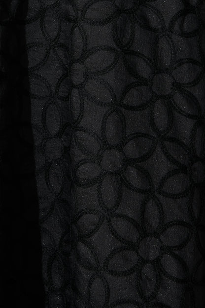 Countess Maxi Dress In Black Embroidered Organza