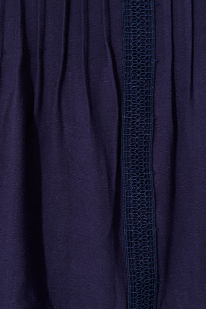 Elin Cami Top in Navy Linen Blend