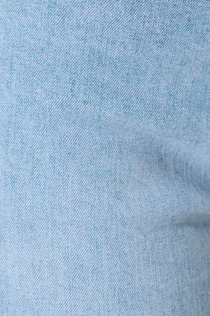 Aidy High Rise Relaxed Leg Crop Jean in Light Blue Denim