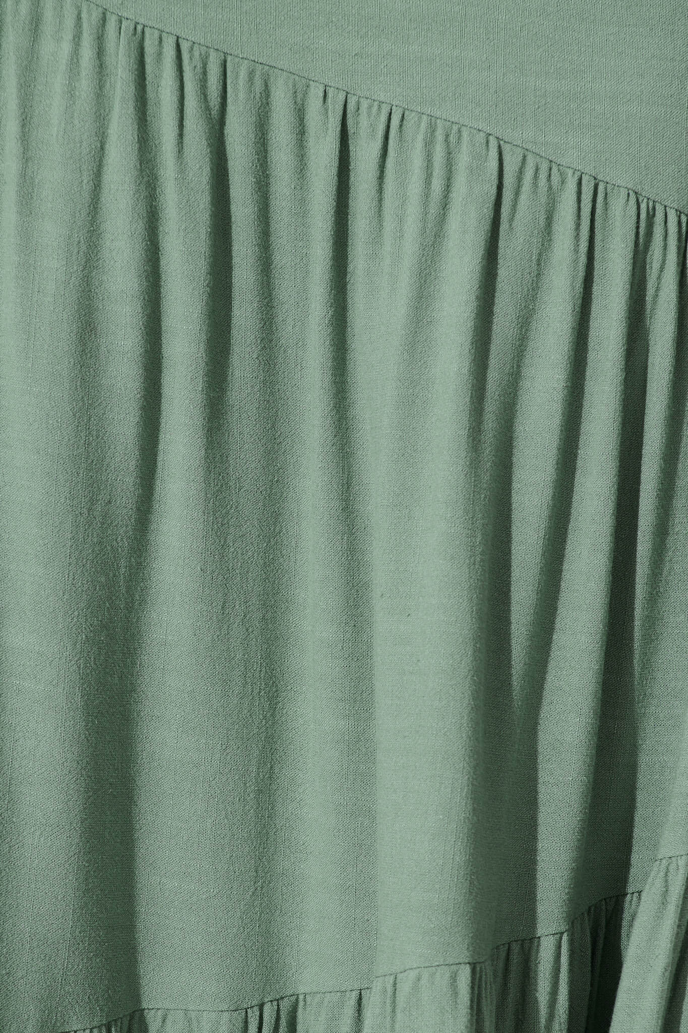 Cassiani Maxi Skirt in Sage Green Linen Blend