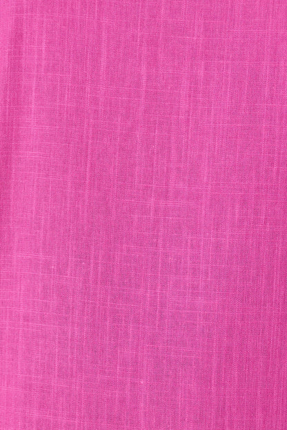 Rejina Top In Hot Pink Linen Blend