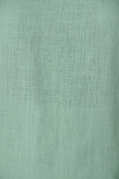 Rejina Top In Pale Green Linen Blend
