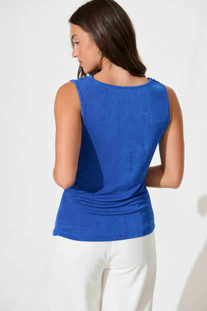 Keoni Top in Cobalt Blue