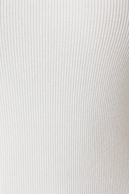 Marsha Top In White Cotton