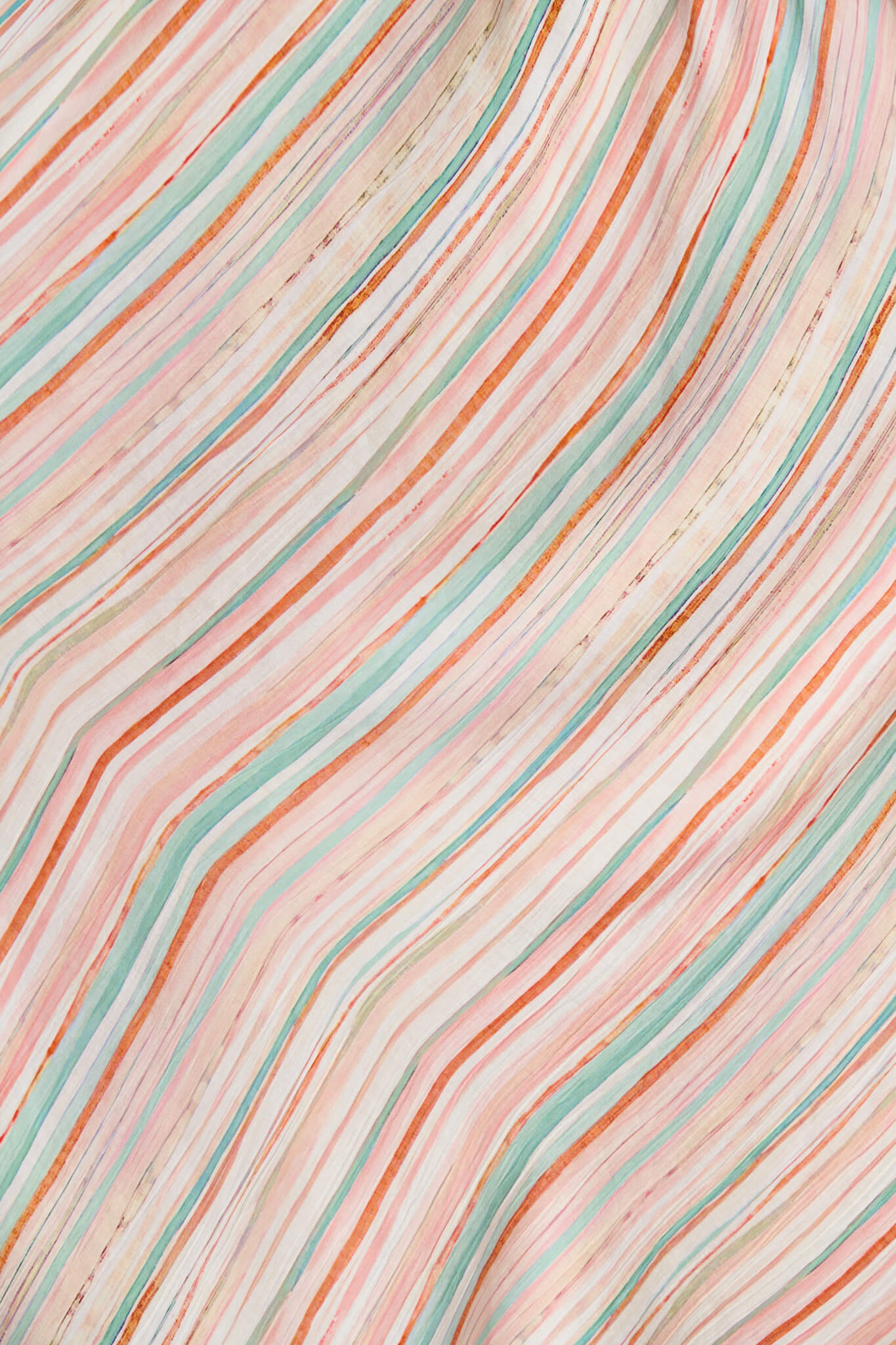 Desirae Midi Sundress in Green Multi Stripe