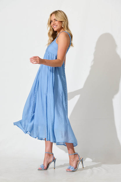Cailene Maxi Sundress in Blue