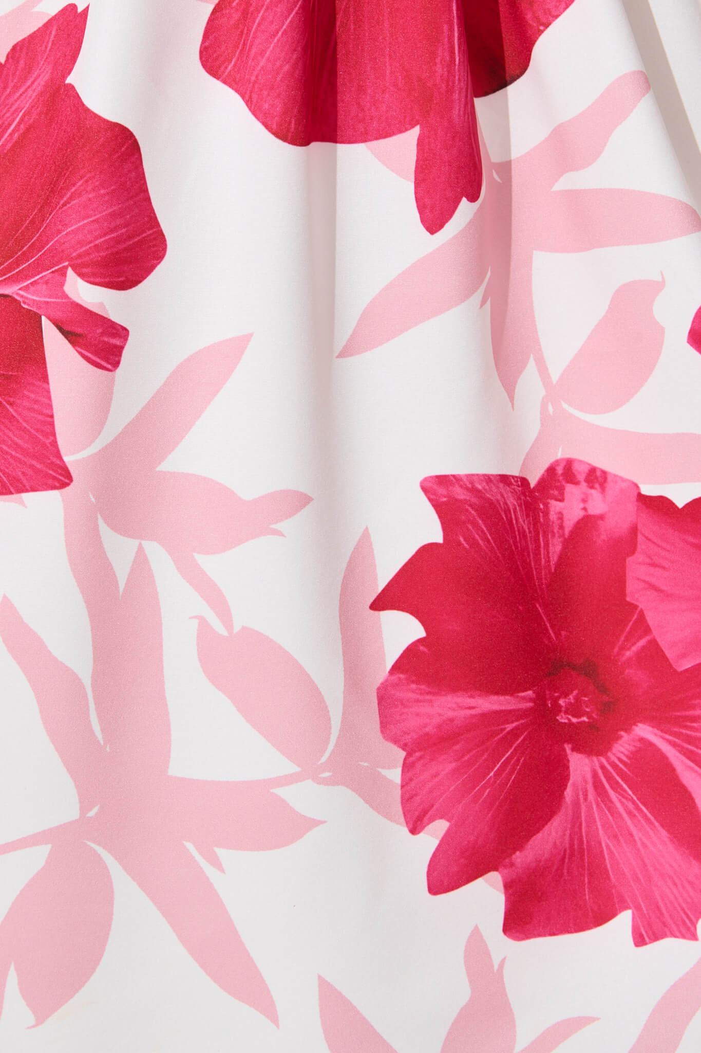 Meli Dress in White With Pink Flower Print