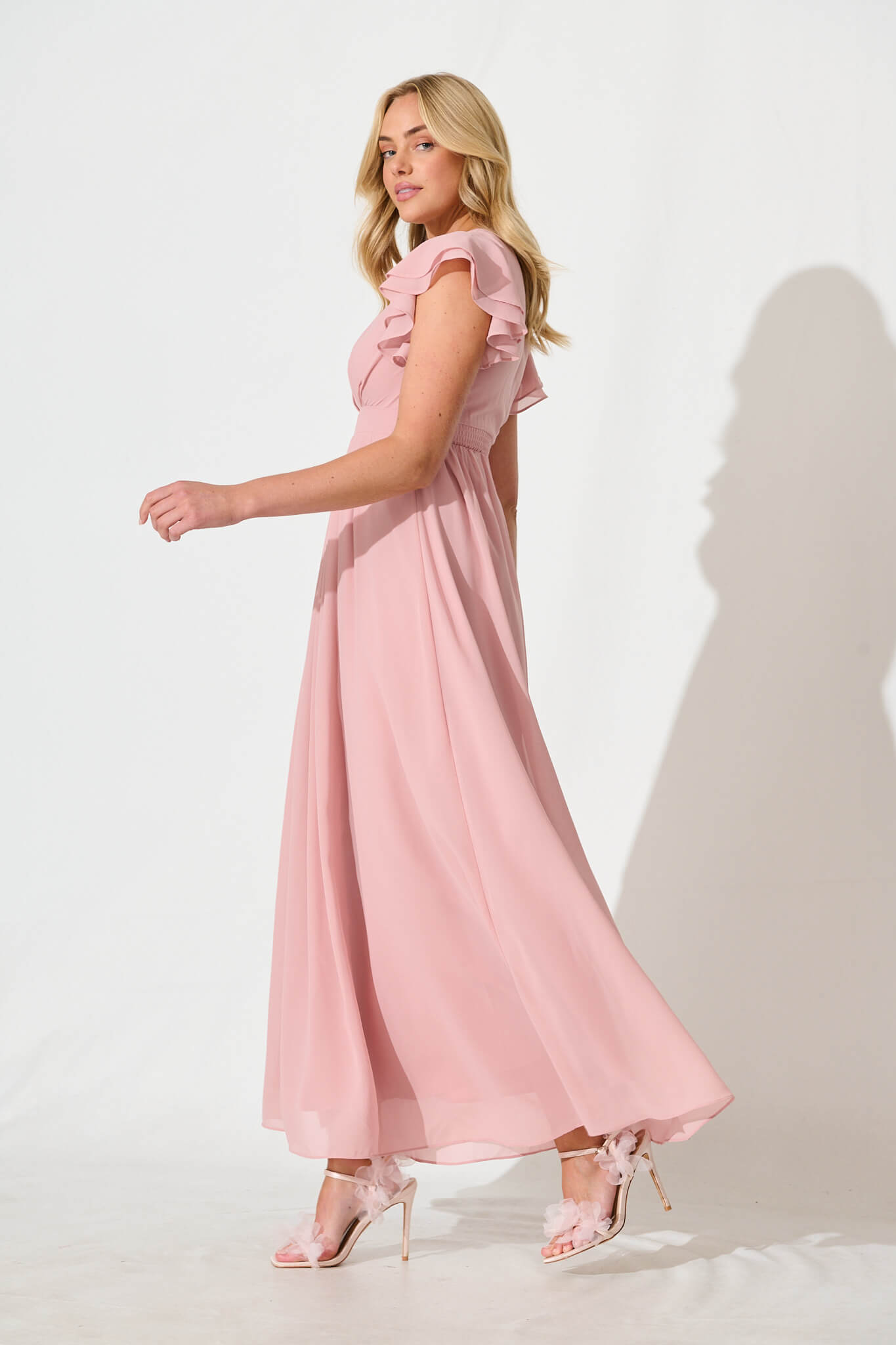 Marvellous Maxi Dress In Blush