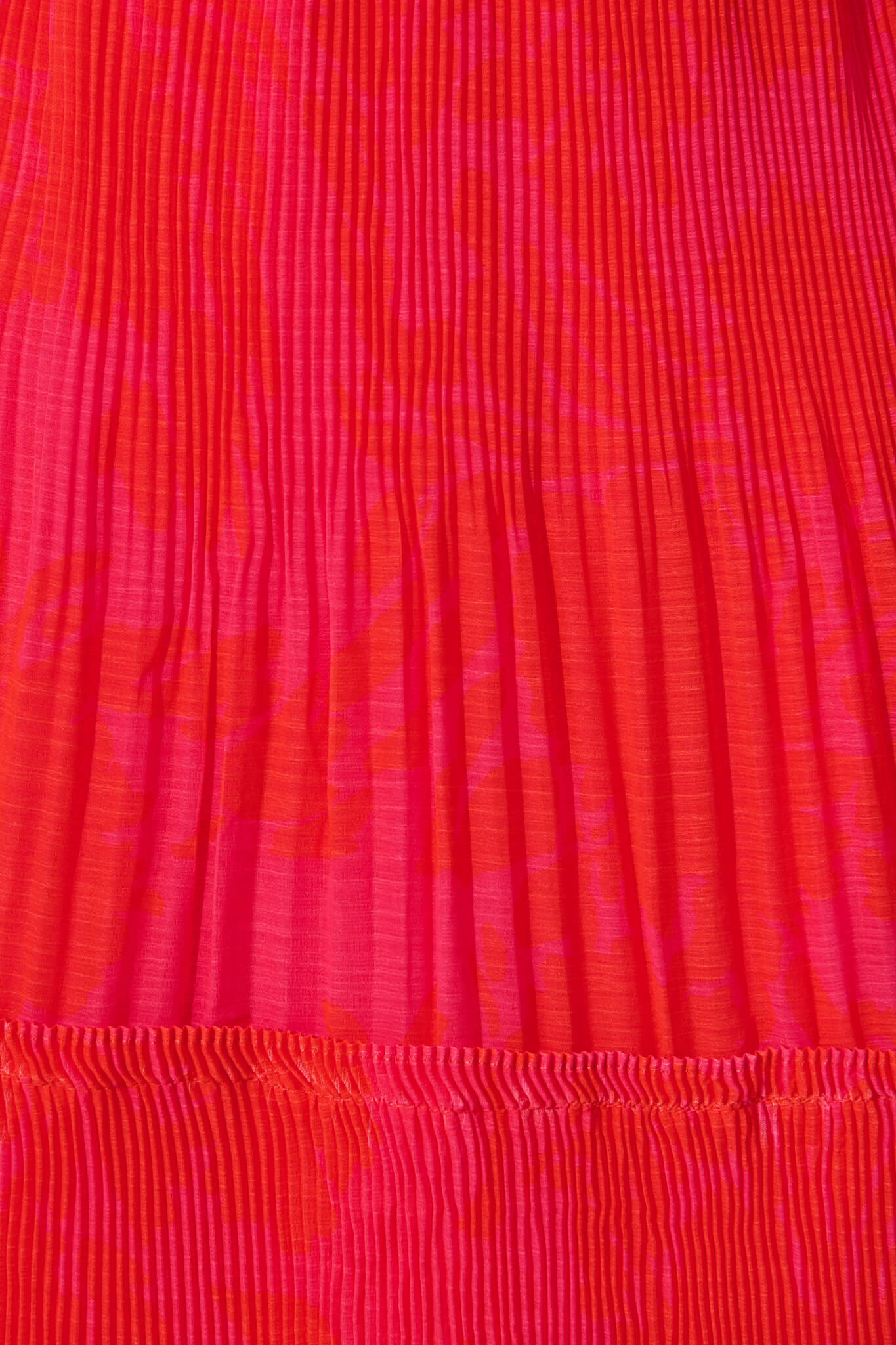 Arlette Midi Dress in Pink and Red Print