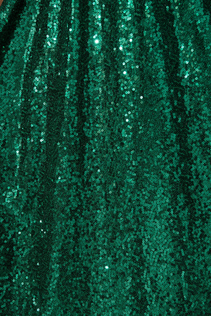 Winslet Midi Dress In Emerald Green Sequin