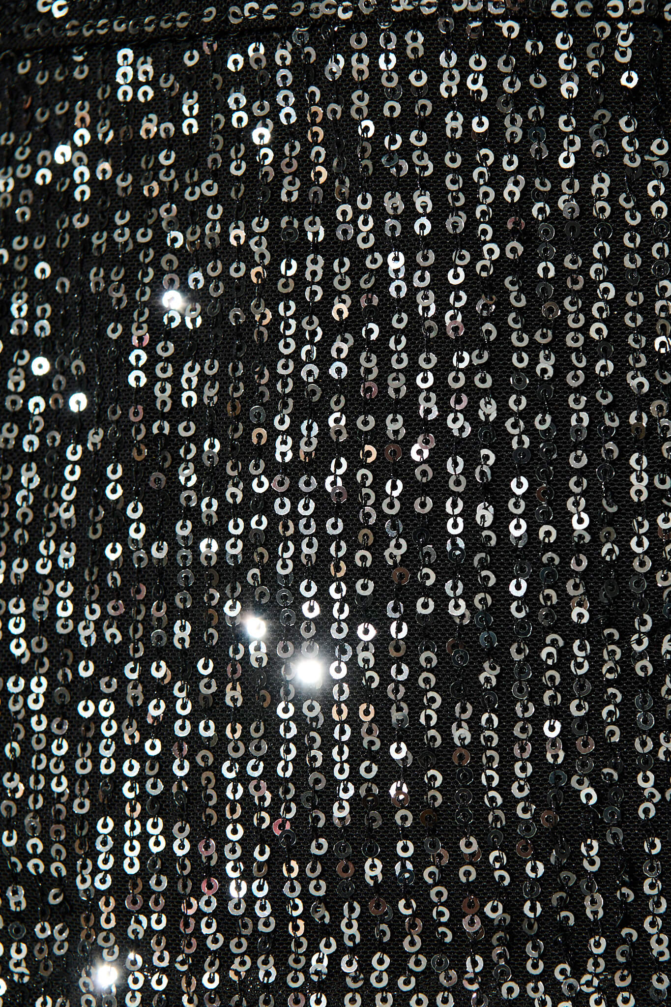 Evening Star One Shoulder Top In Pewter Sequin