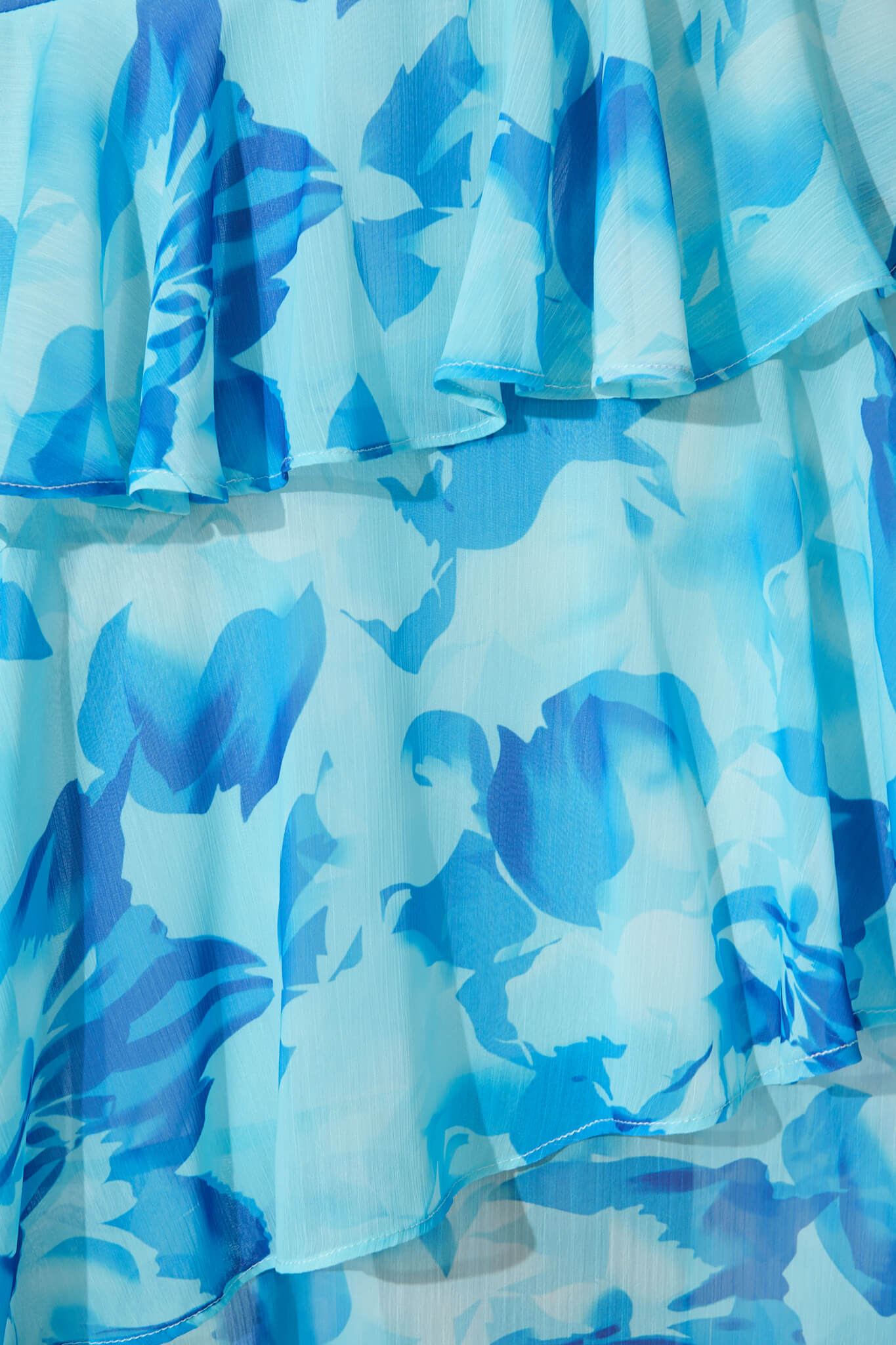 Kaela Maxi Dress Blue Watercolour Chiffon