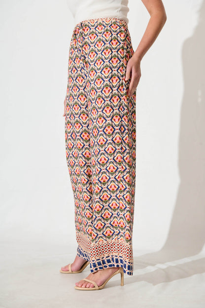 Rowan Pant in Multi Tile Print