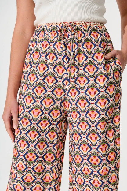 Rowan Pant in Multi Tile Print