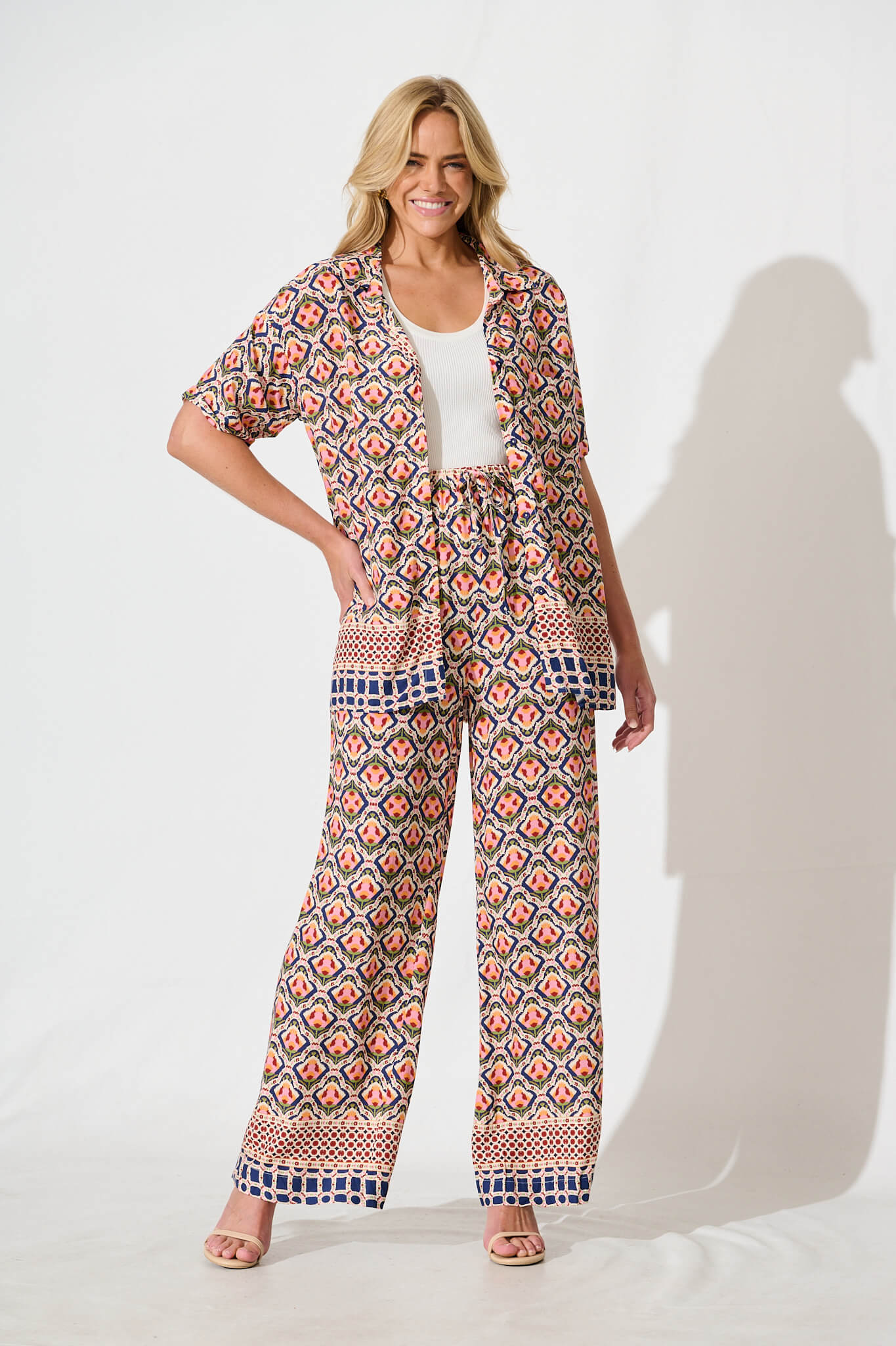 Mahlari Shirt in Multi Tile Print