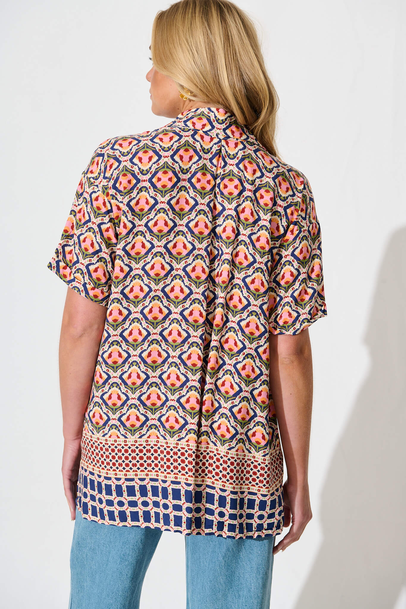 Mahlari Shirt in Multi Tile Print