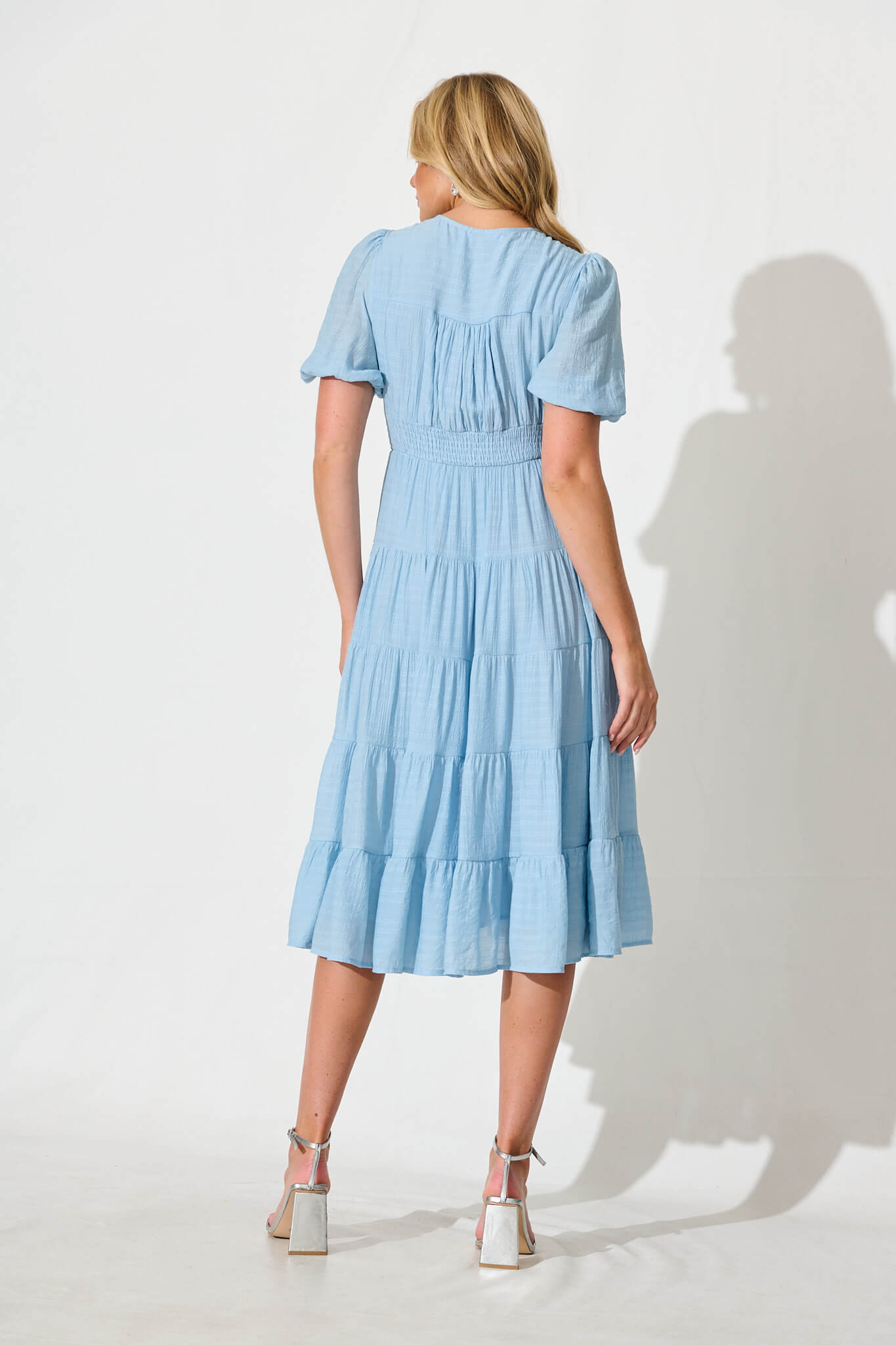 Modica Midi Dress In Pale Blue