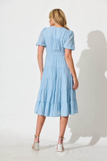 Modica Midi Dress In Pale Blue