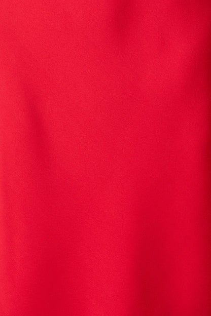 PRE ORDER Sarita Maxi Off Shoulder Dress in Red Satin