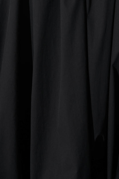 Bryson Bubble Hem Dress in Black Cotton