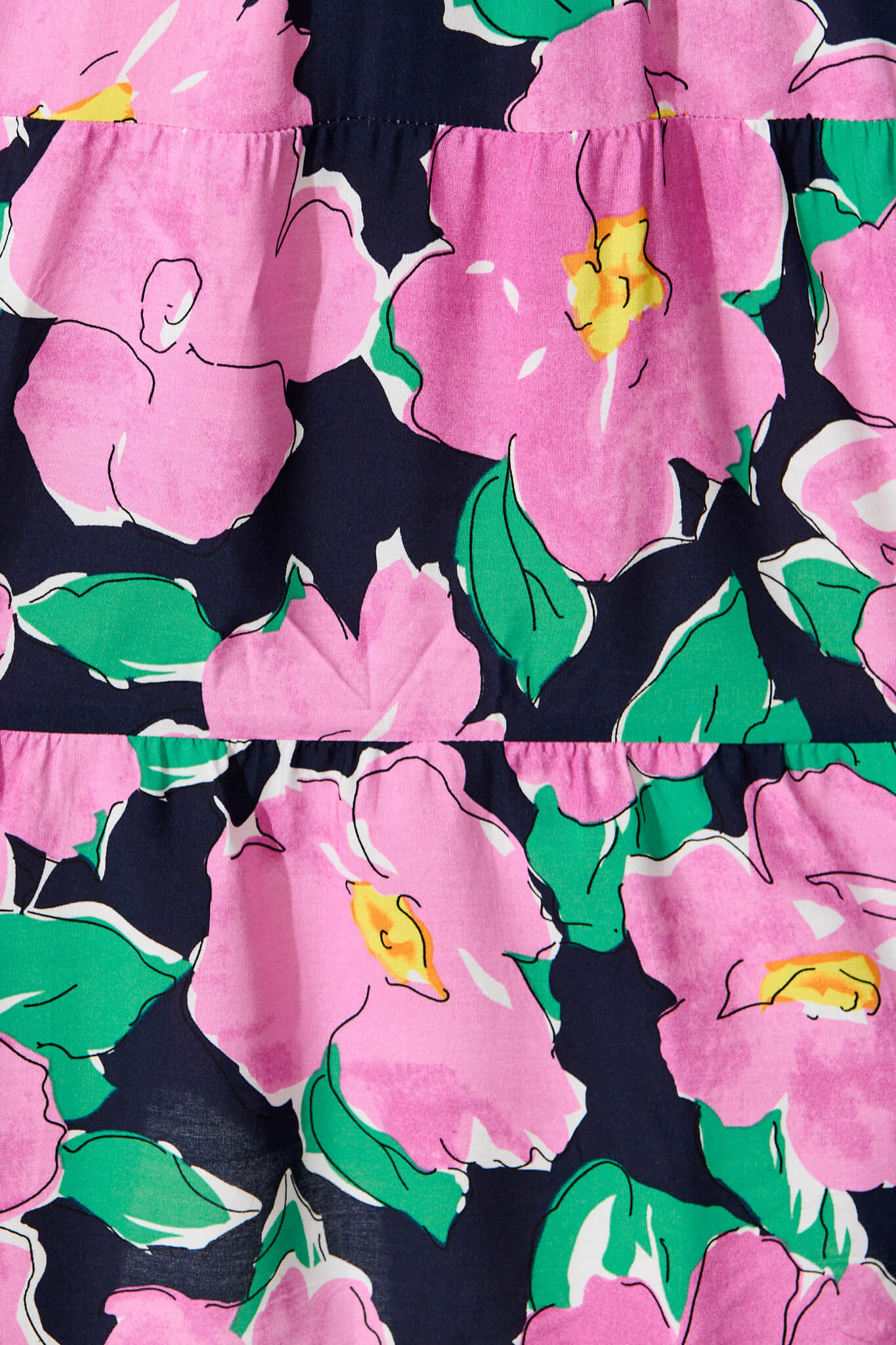 Clemente Dress in Black and Purple Floral