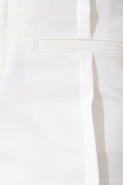 Maritza Shorts In White Cotton Blend