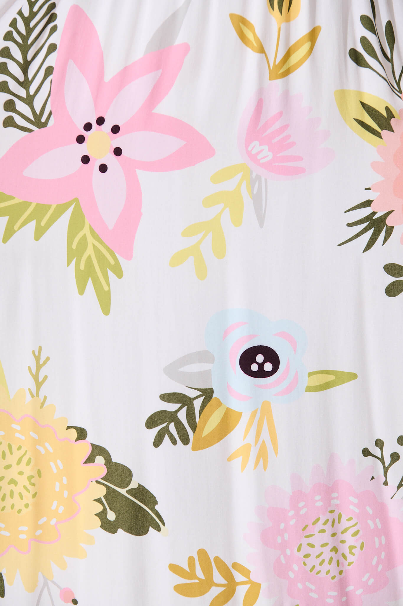 Zoisa Midi Dress in Cream Multi Floral