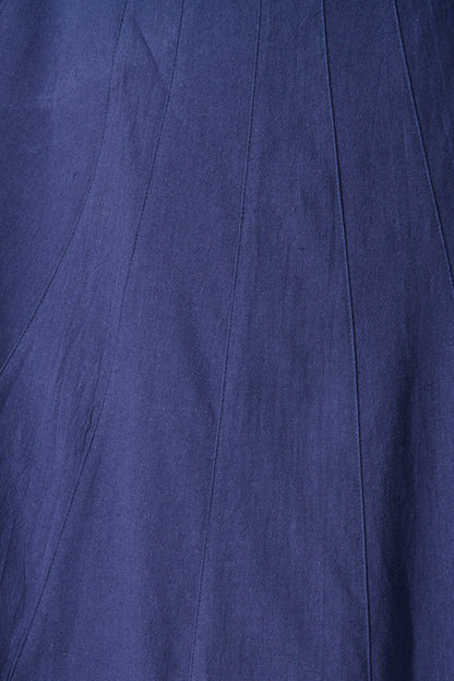 Shaima Midi Sundress In Navy Cotton