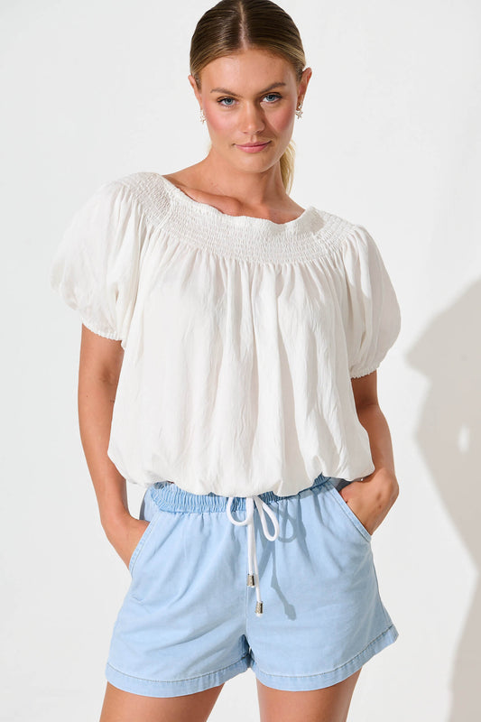 Noa Shorts In Light Blue Denim