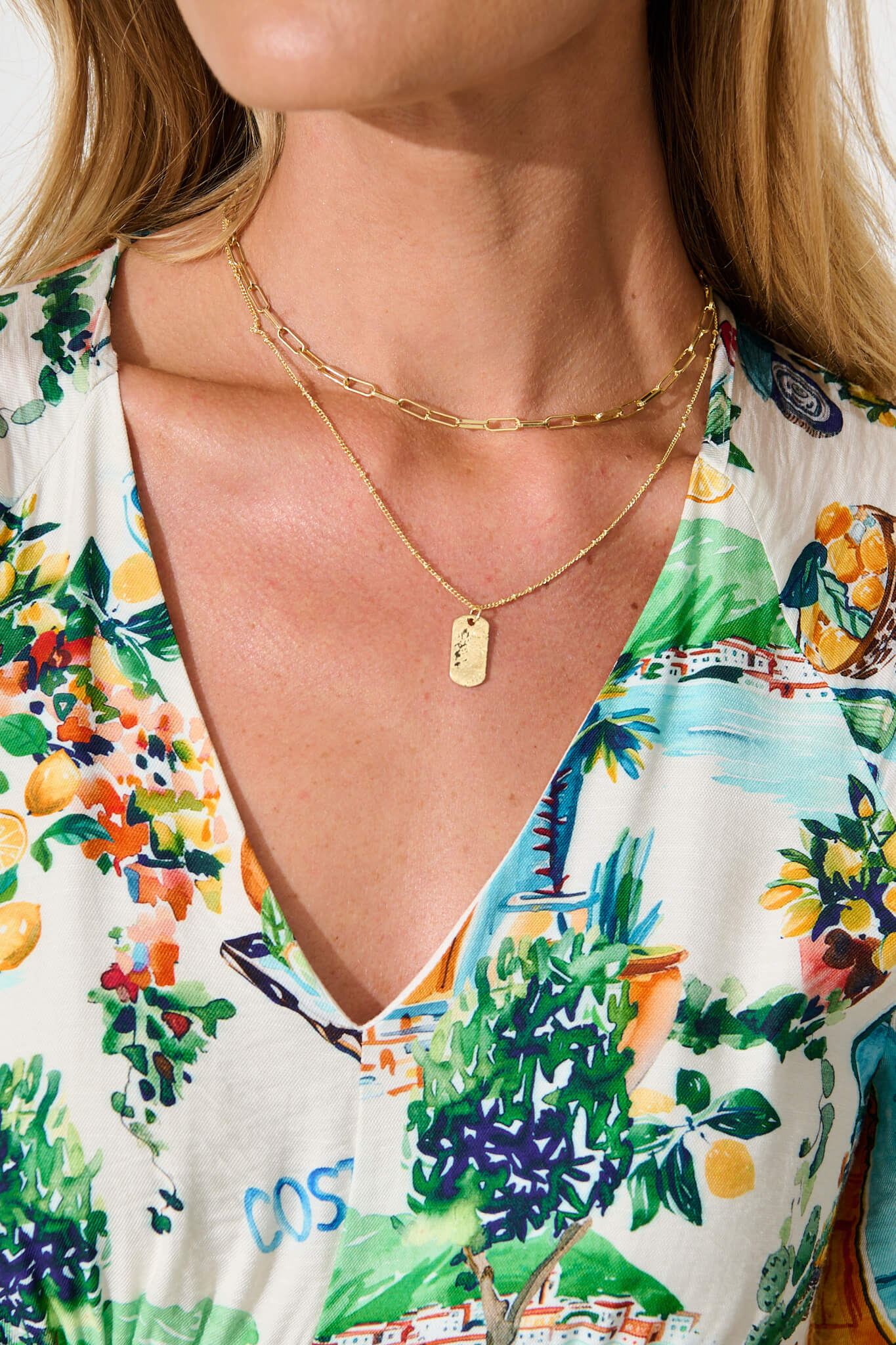 Emmeline Layered Necklace in Gold