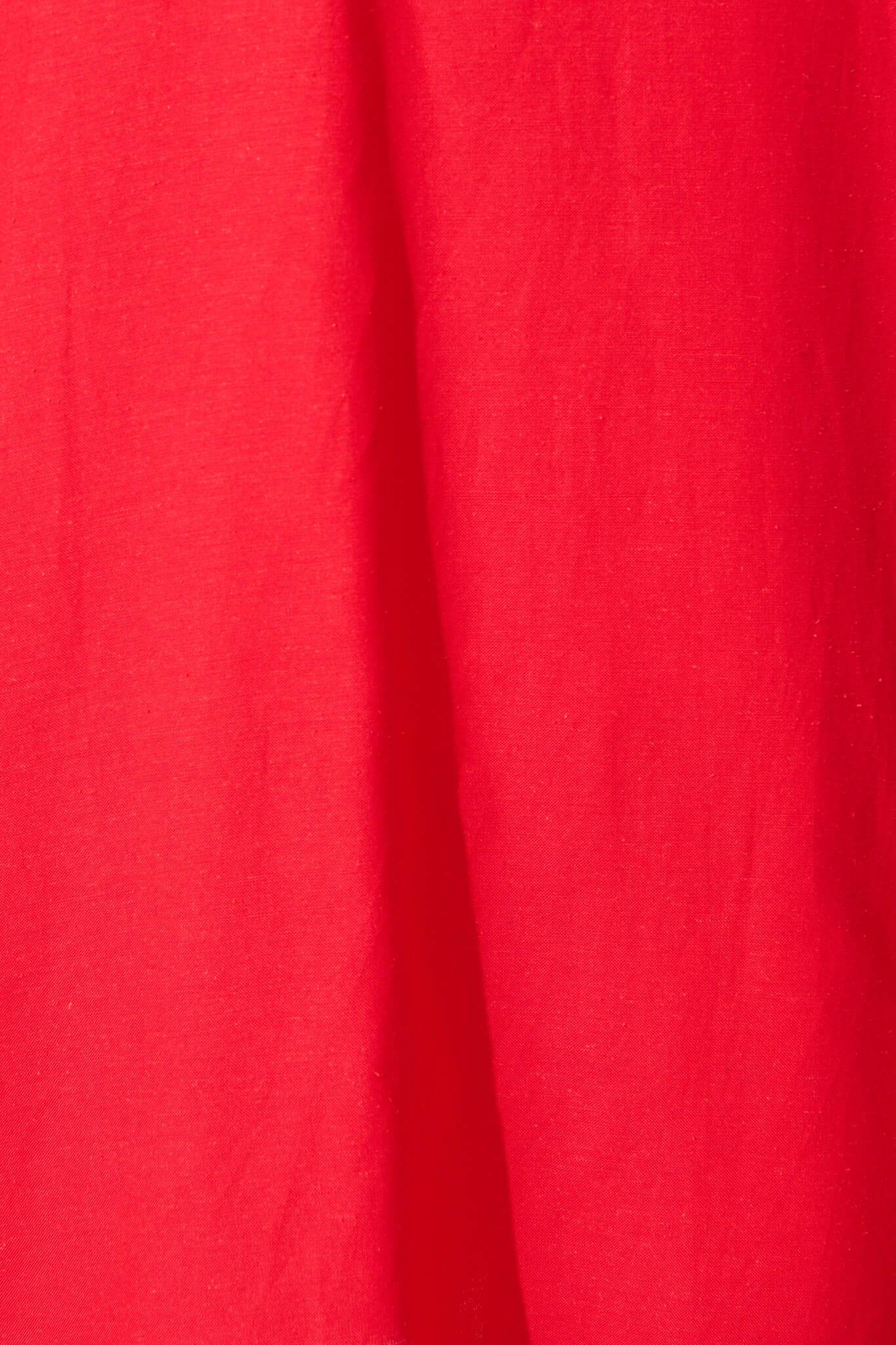 Nikolena Midi Dress in Red Cotton Linen