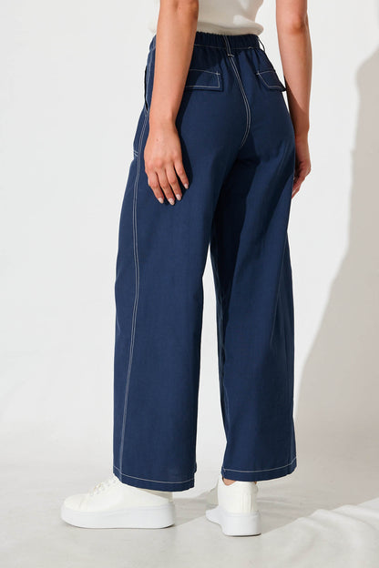 Parsons Pant in Navy Cotton
