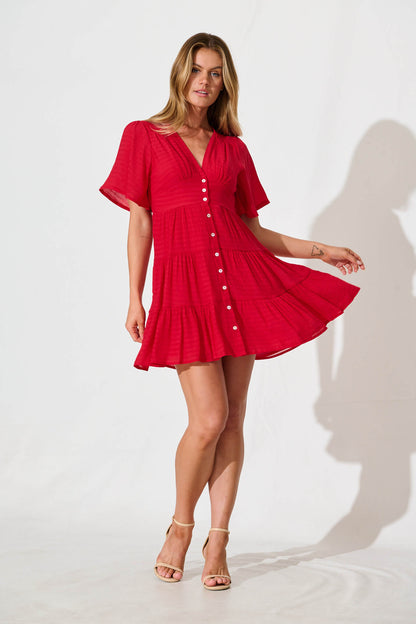 Esmarie Dress in Red