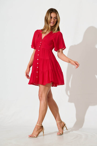 Esmarie Dress in Red