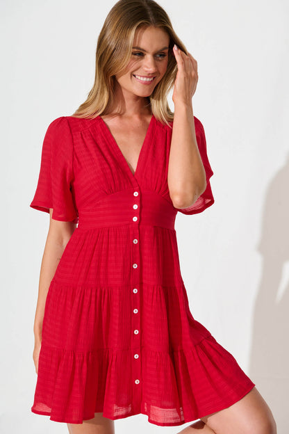 Esmarie Dress in Red