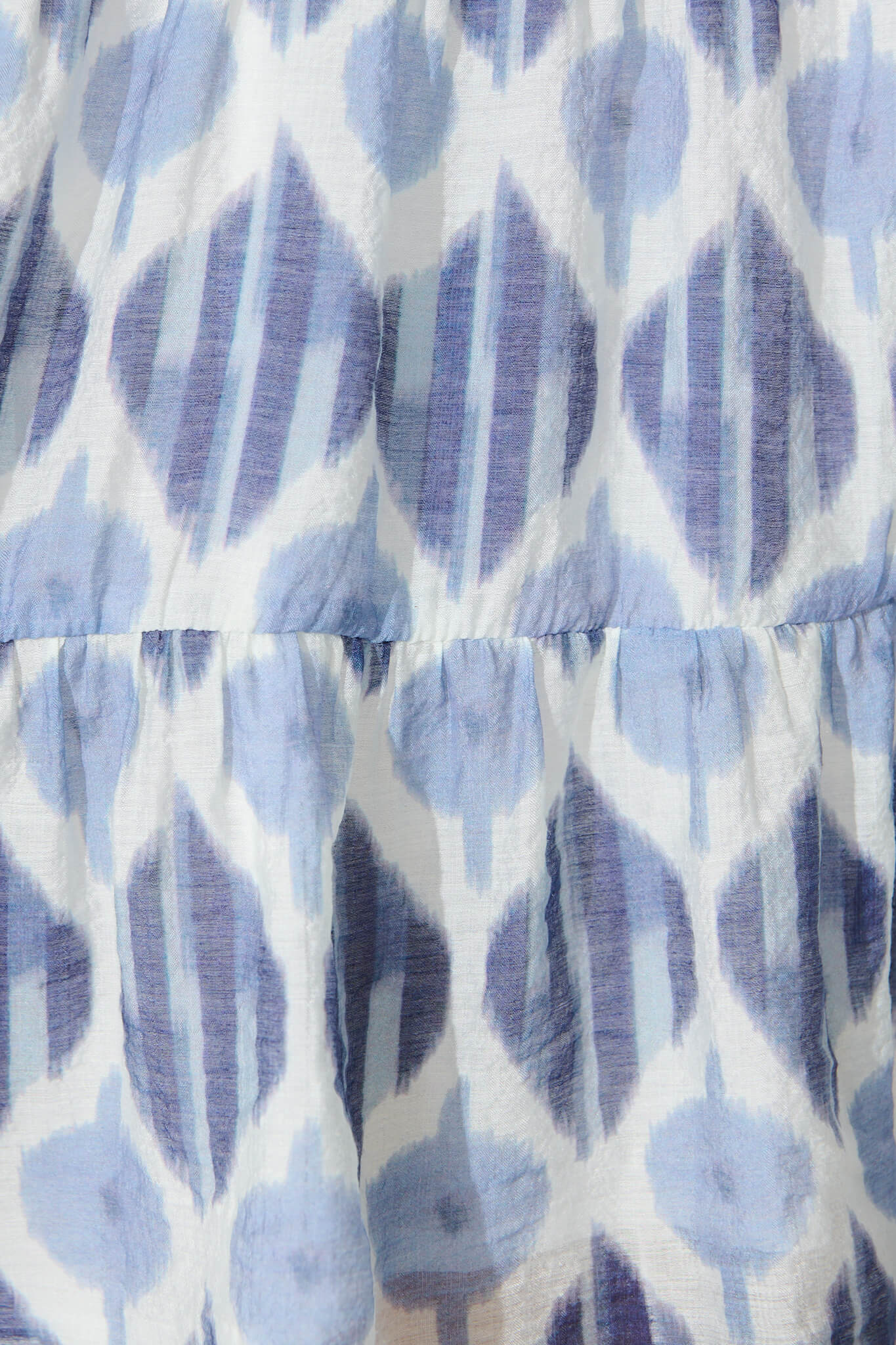 Charlita Dress in Blue and Navy Print