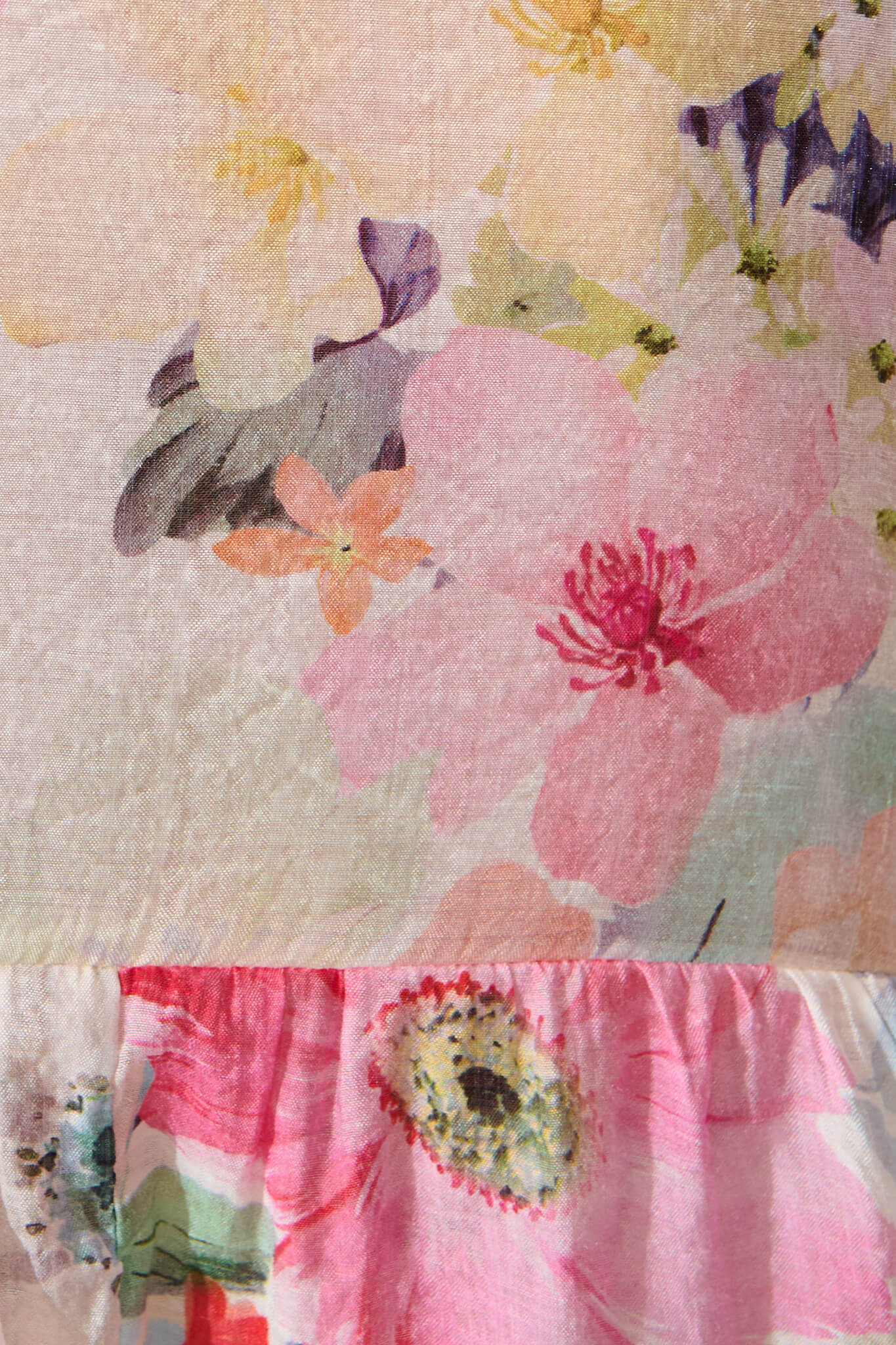 Toria Top in Pastel Watercolour Floral