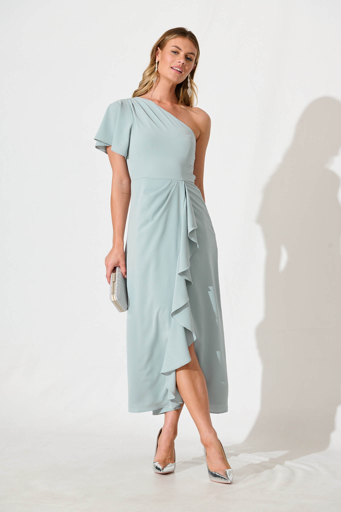 Avian Maxi Dress In Sage Green