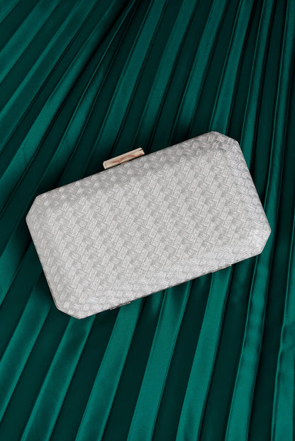 Fabianne Clutch Bag in Silver