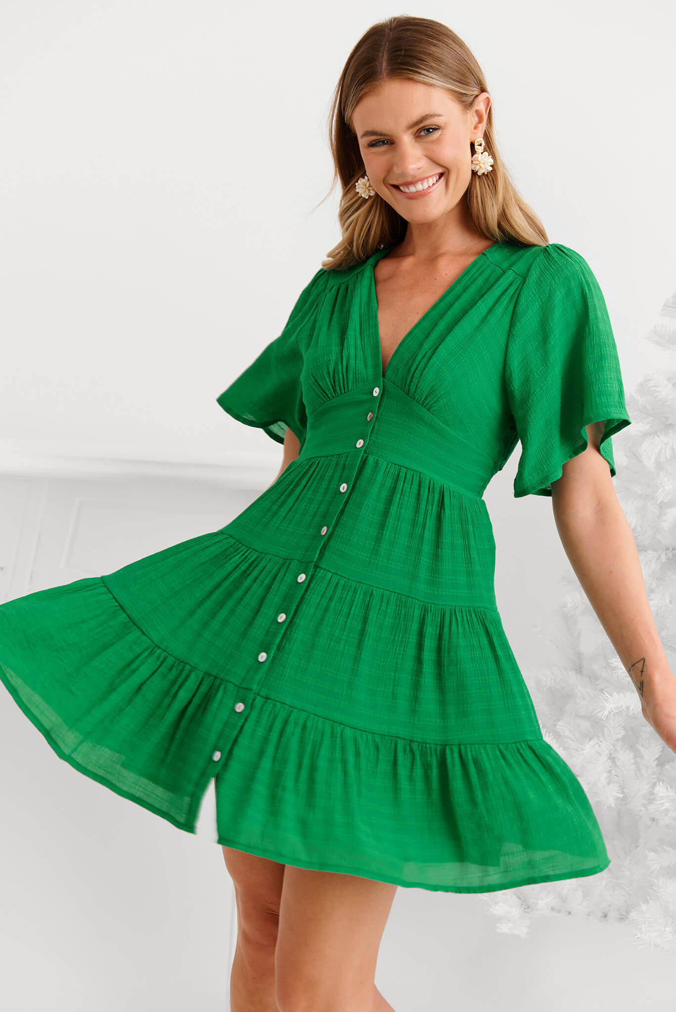 Esmarie Dress in Green