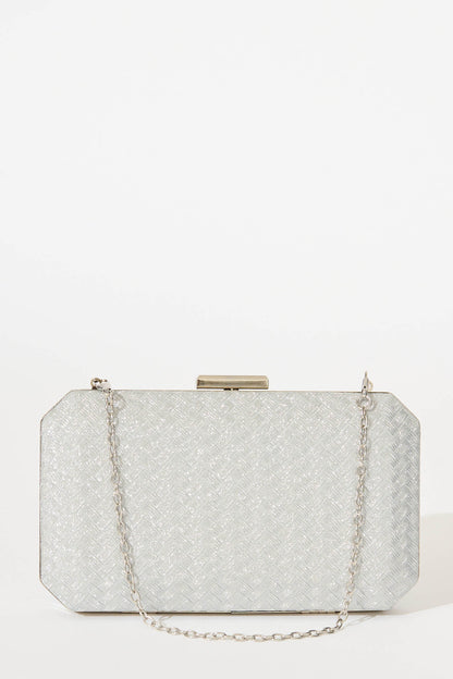Fabianne Clutch Bag in Silver