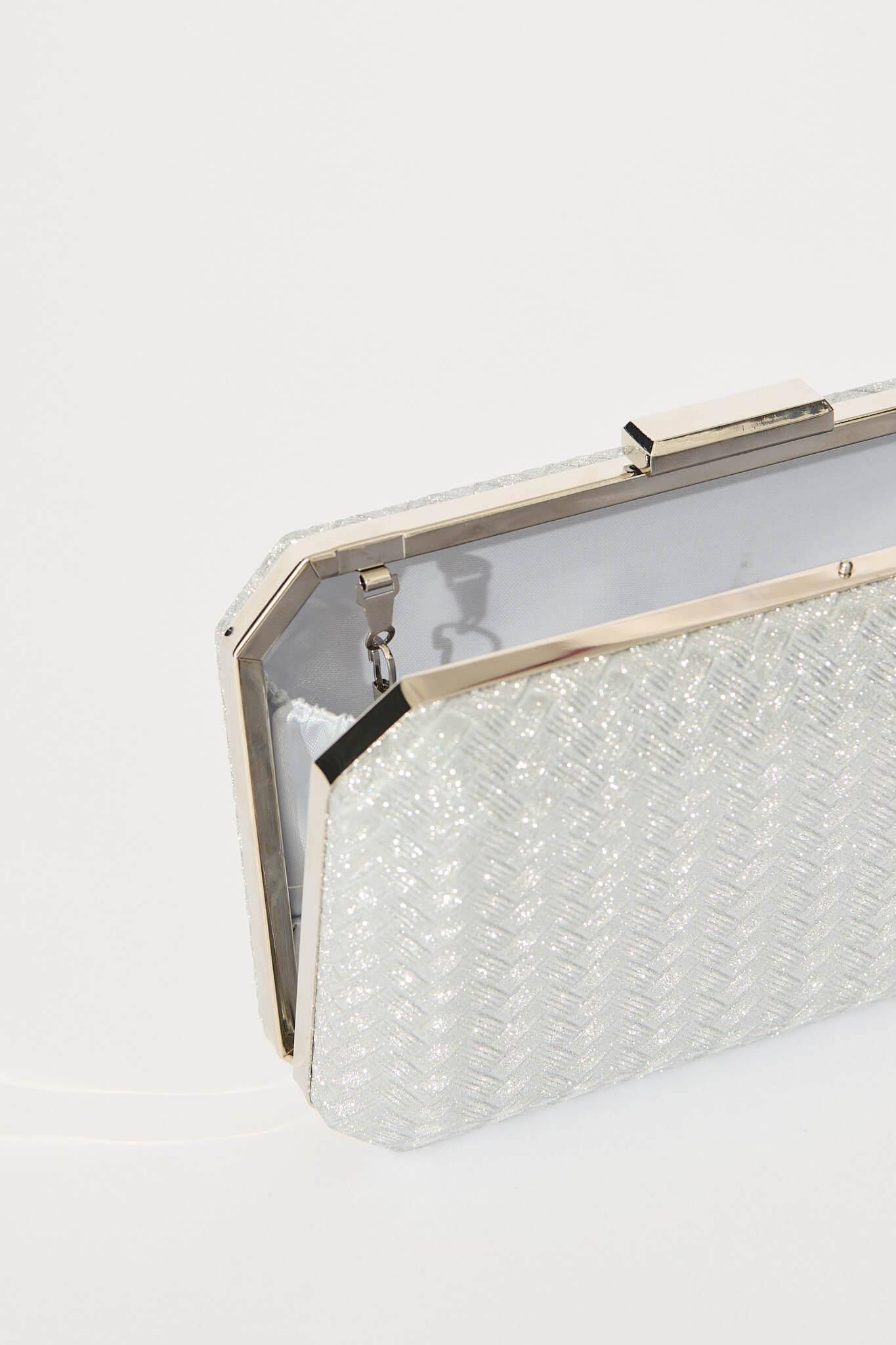 Fabianne Clutch Bag in Silver