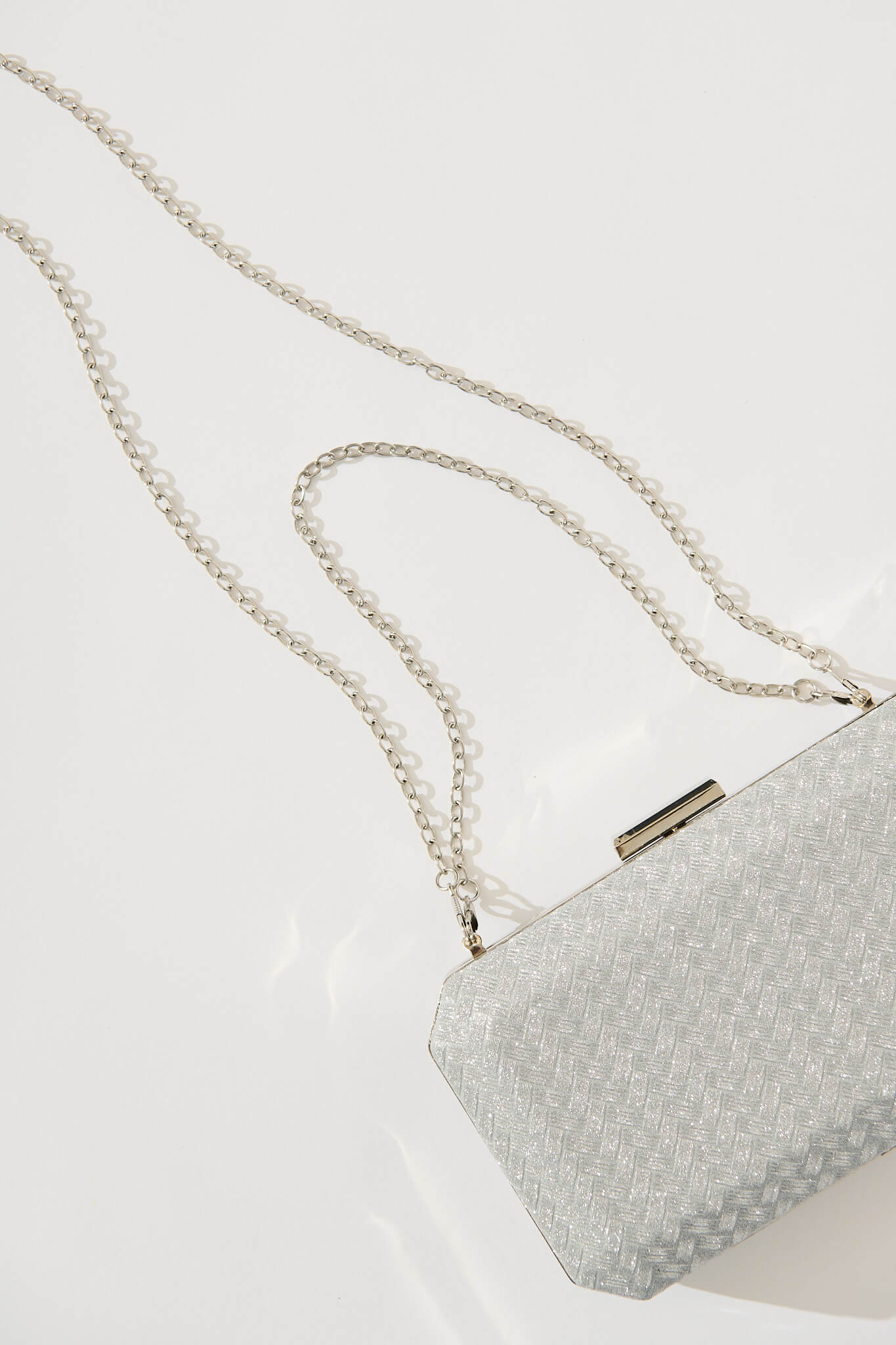 Fabianne Clutch Bag in Silver