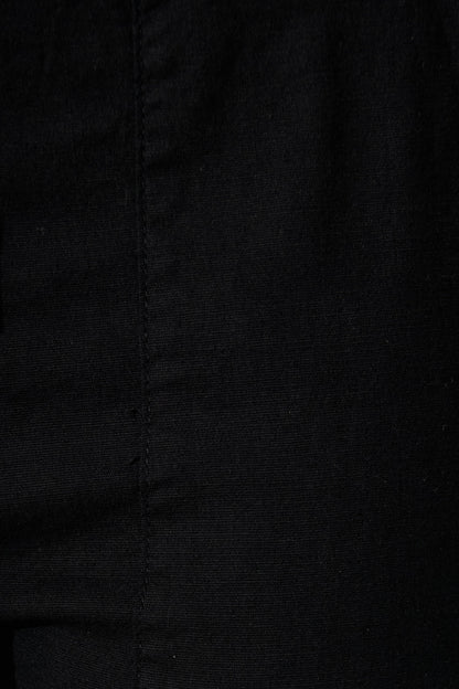 Tenley Stretch Pant in Black Cotton Blend