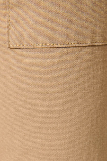 Tenley Stretch Pant in Beige Cotton Blend