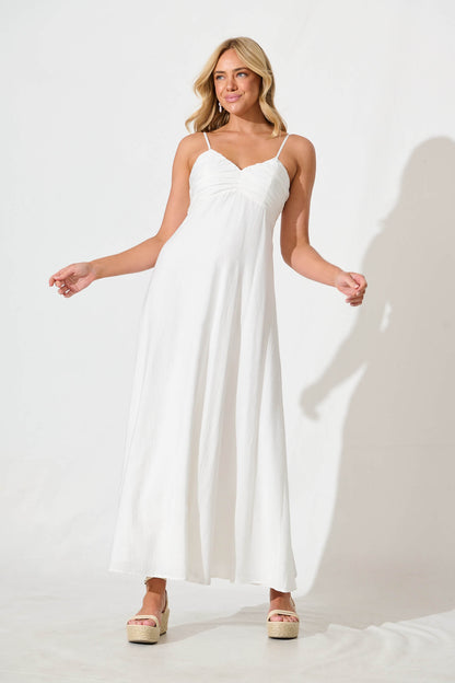 Alvera Maxi Sundress in White