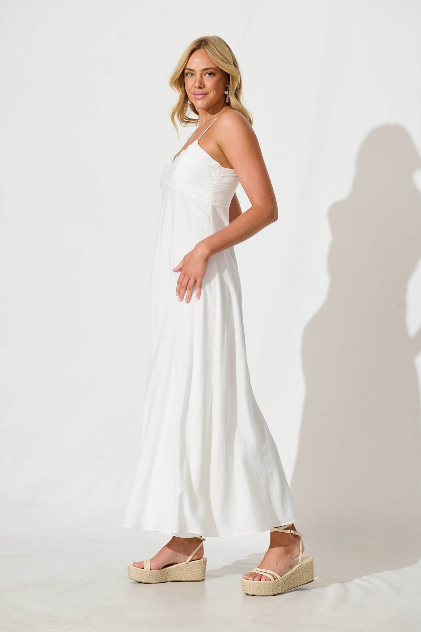 Alvera Maxi Sundress in White