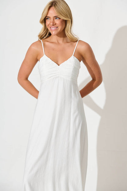 Alvera Maxi Sundress in White